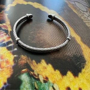 Sterling Silver Open Cuff Bangle Bracelet